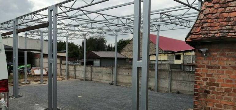 Wiaty stalowe na wymiar w ofercie firmy CREATIV-STAL  