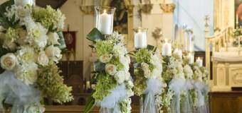 Dekoracje kościołów na wesele - Calineczka